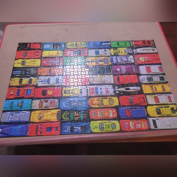 Seesaw Colorful Car Puzzle Hot Wheels Matchbox Cars 1000pc - Picture 1 of 3